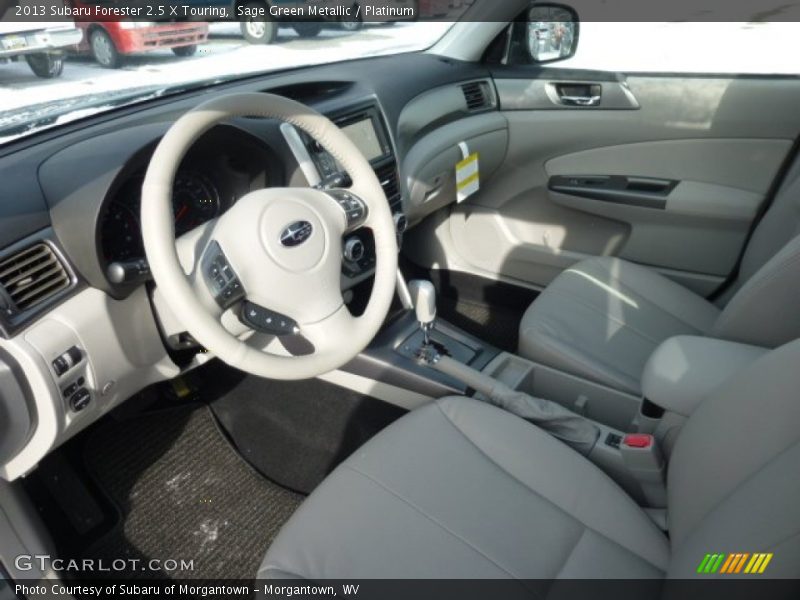 Sage Green Metallic / Platinum 2013 Subaru Forester 2.5 X Touring