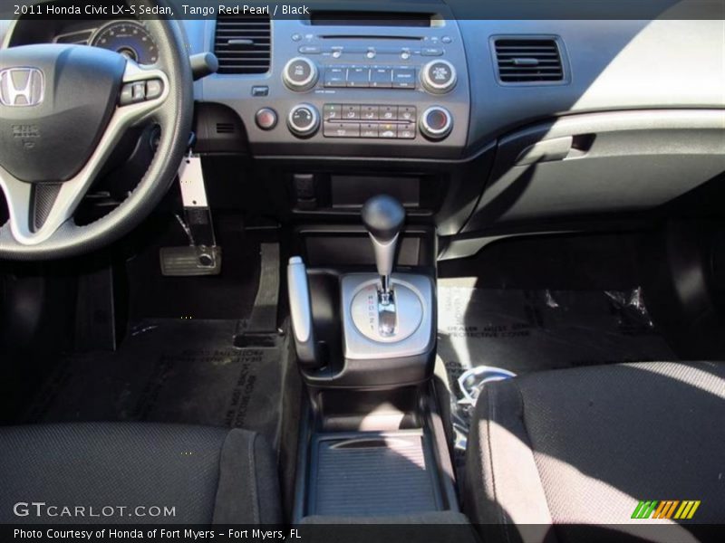 Tango Red Pearl / Black 2011 Honda Civic LX-S Sedan