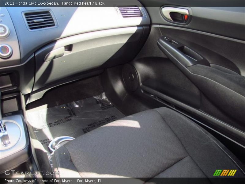 Tango Red Pearl / Black 2011 Honda Civic LX-S Sedan