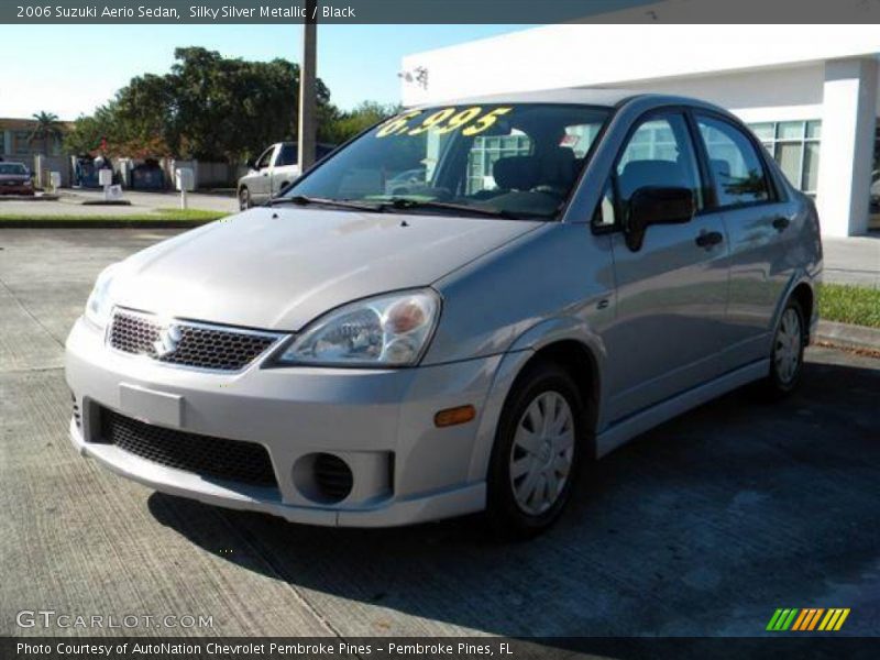 Silky Silver Metallic / Black 2006 Suzuki Aerio Sedan