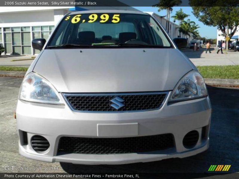 Silky Silver Metallic / Black 2006 Suzuki Aerio Sedan