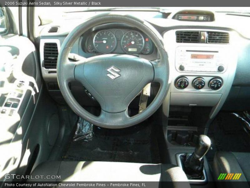 Silky Silver Metallic / Black 2006 Suzuki Aerio Sedan