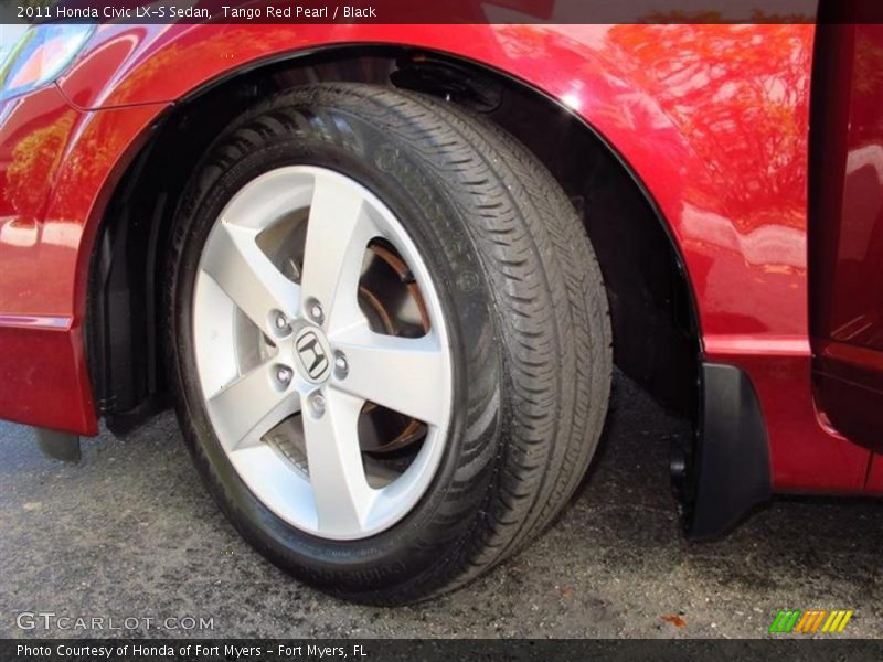 Tango Red Pearl / Black 2011 Honda Civic LX-S Sedan