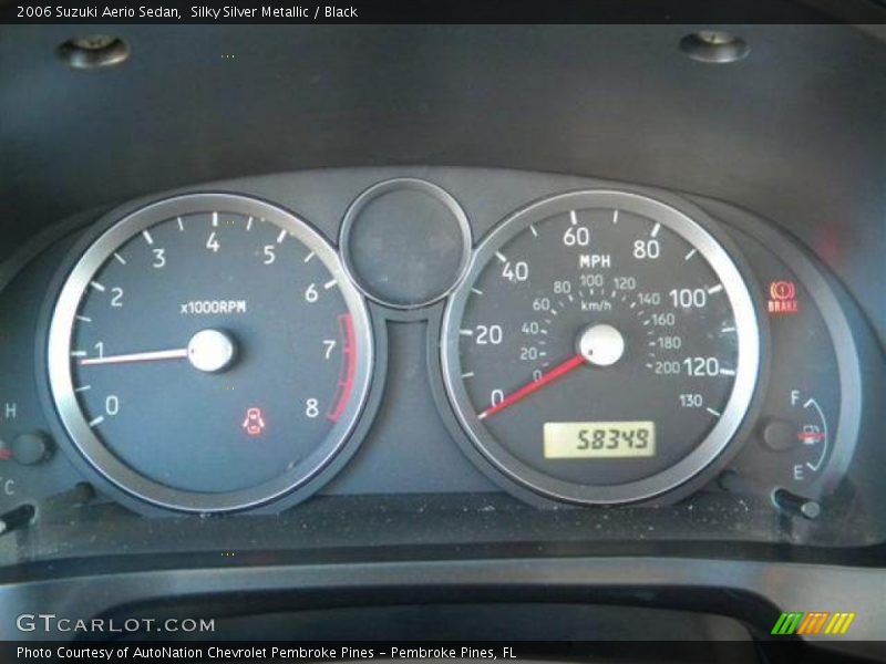 Silky Silver Metallic / Black 2006 Suzuki Aerio Sedan