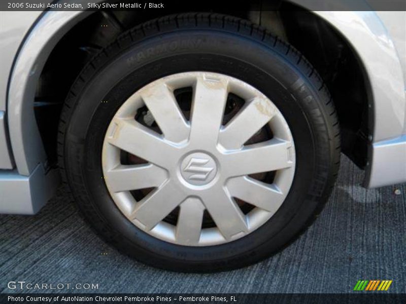 Silky Silver Metallic / Black 2006 Suzuki Aerio Sedan