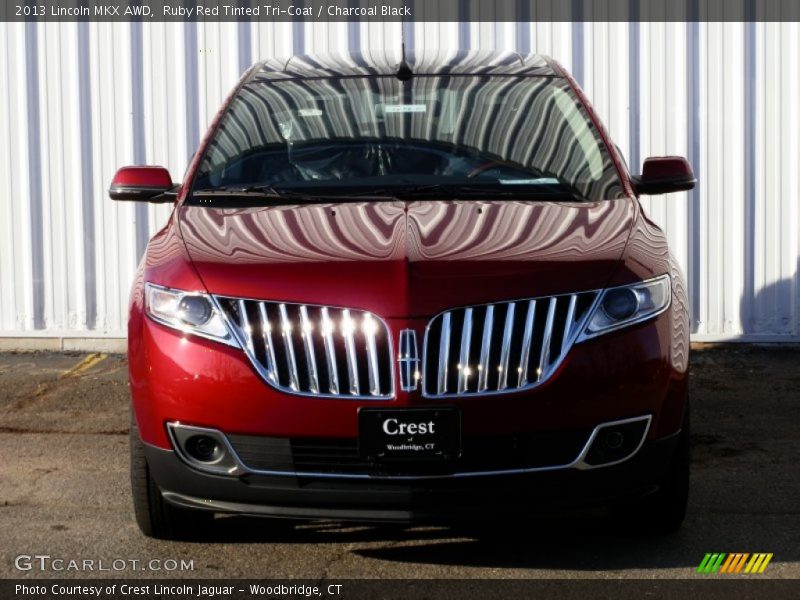 Ruby Red Tinted Tri-Coat / Charcoal Black 2013 Lincoln MKX AWD