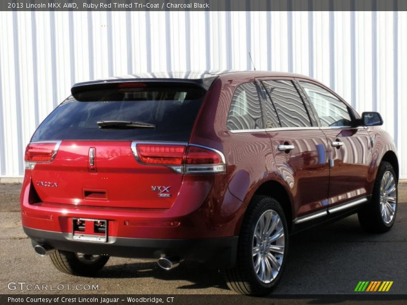 Ruby Red Tinted Tri-Coat / Charcoal Black 2013 Lincoln MKX AWD