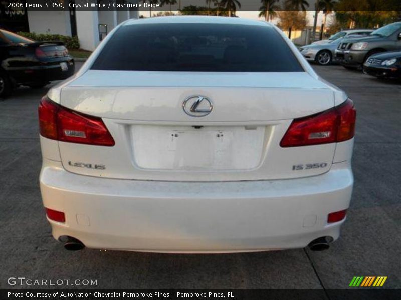 Crystal White / Cashmere Beige 2006 Lexus IS 350