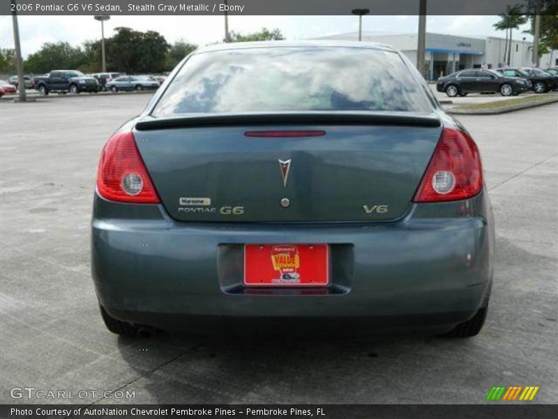 Stealth Gray Metallic / Ebony 2006 Pontiac G6 V6 Sedan