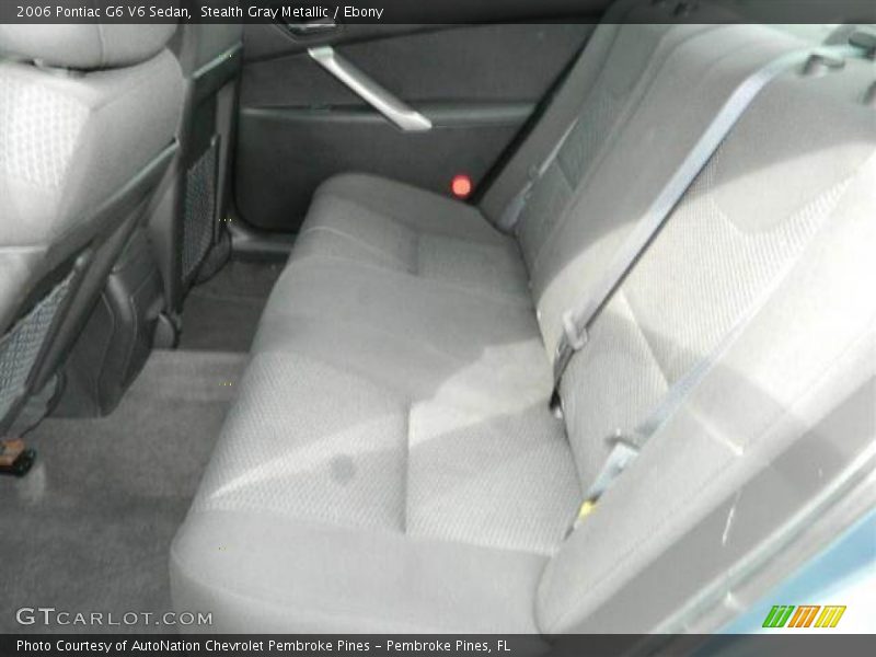 Rear Seat of 2006 G6 V6 Sedan