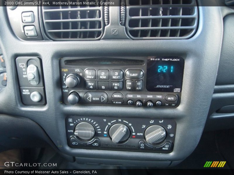 Monterey Maroon Metallic / Graphite 2000 GMC Jimmy SLT 4x4