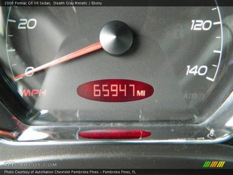 Stealth Gray Metallic / Ebony 2006 Pontiac G6 V6 Sedan