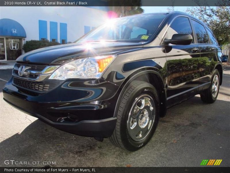 Crystal Black Pearl / Black 2010 Honda CR-V LX
