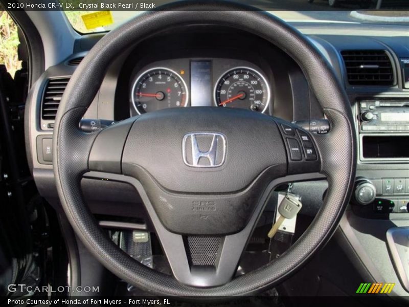 Crystal Black Pearl / Black 2010 Honda CR-V LX