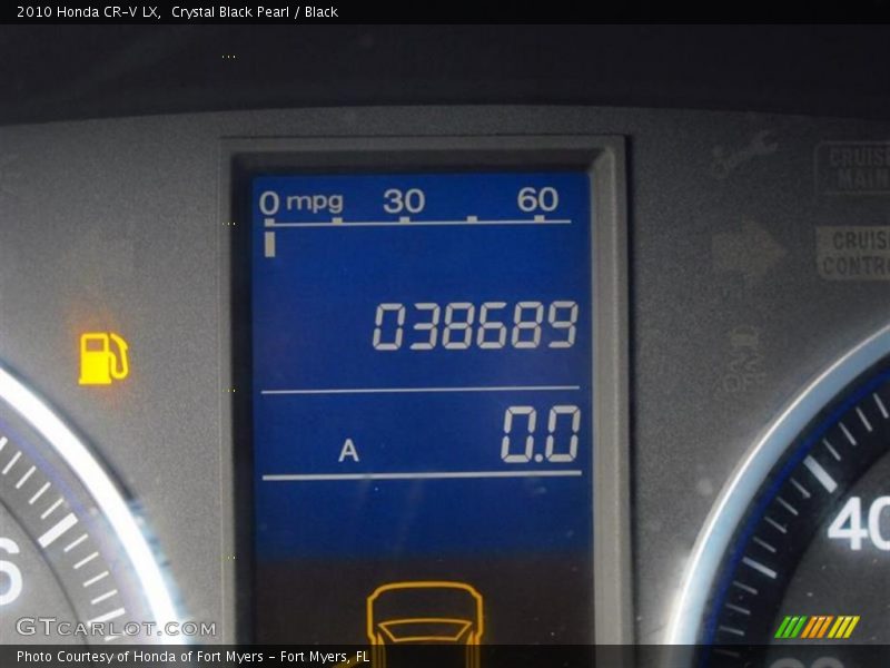 Crystal Black Pearl / Black 2010 Honda CR-V LX