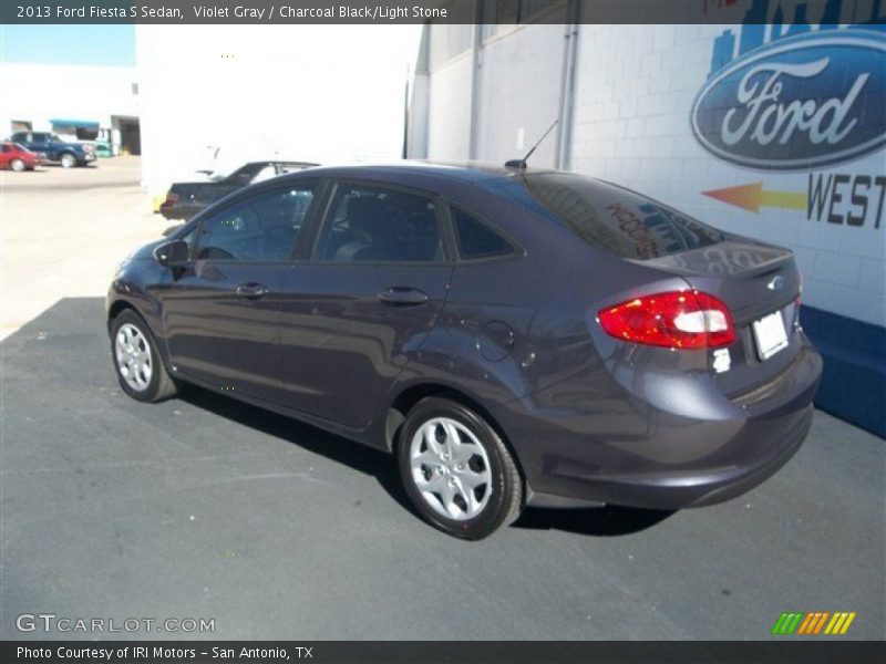 Violet Gray / Charcoal Black/Light Stone 2013 Ford Fiesta S Sedan