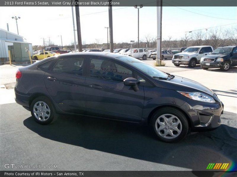 Violet Gray / Charcoal Black/Light Stone 2013 Ford Fiesta S Sedan