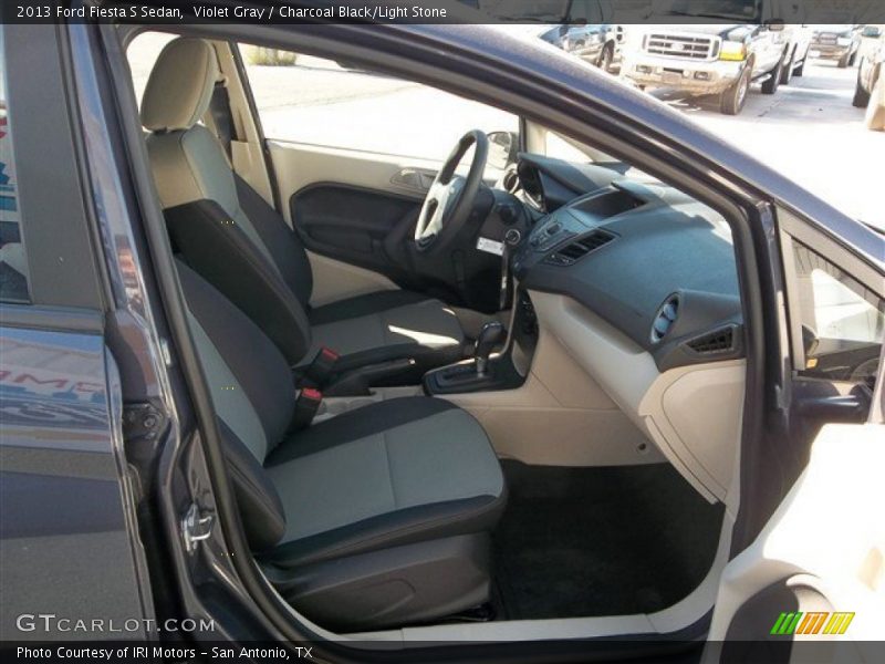 Violet Gray / Charcoal Black/Light Stone 2013 Ford Fiesta S Sedan