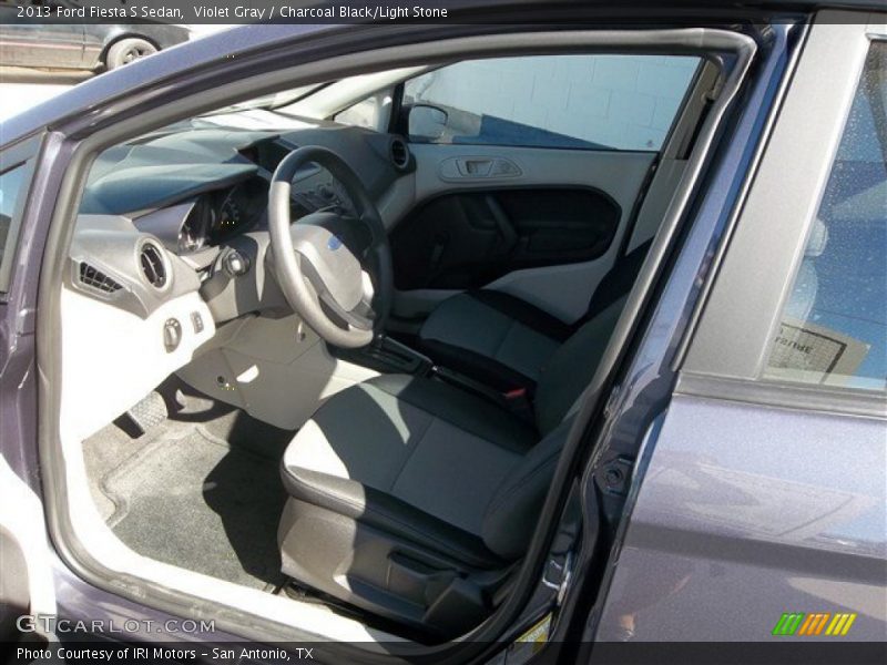 Violet Gray / Charcoal Black/Light Stone 2013 Ford Fiesta S Sedan