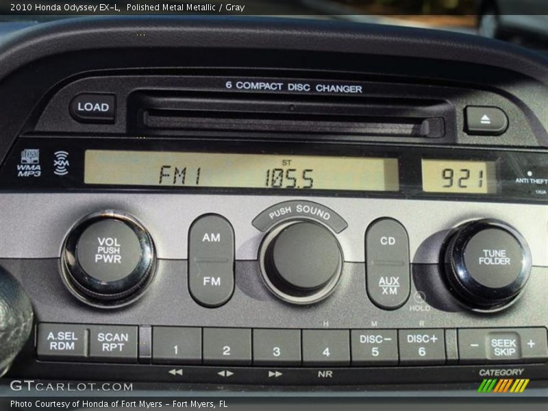 Polished Metal Metallic / Gray 2010 Honda Odyssey EX-L