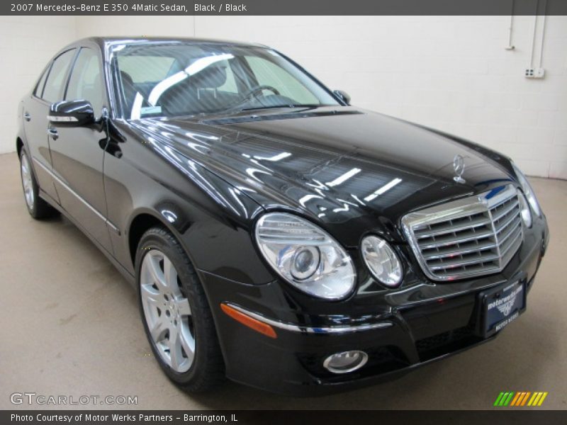 Black / Black 2007 Mercedes-Benz E 350 4Matic Sedan
