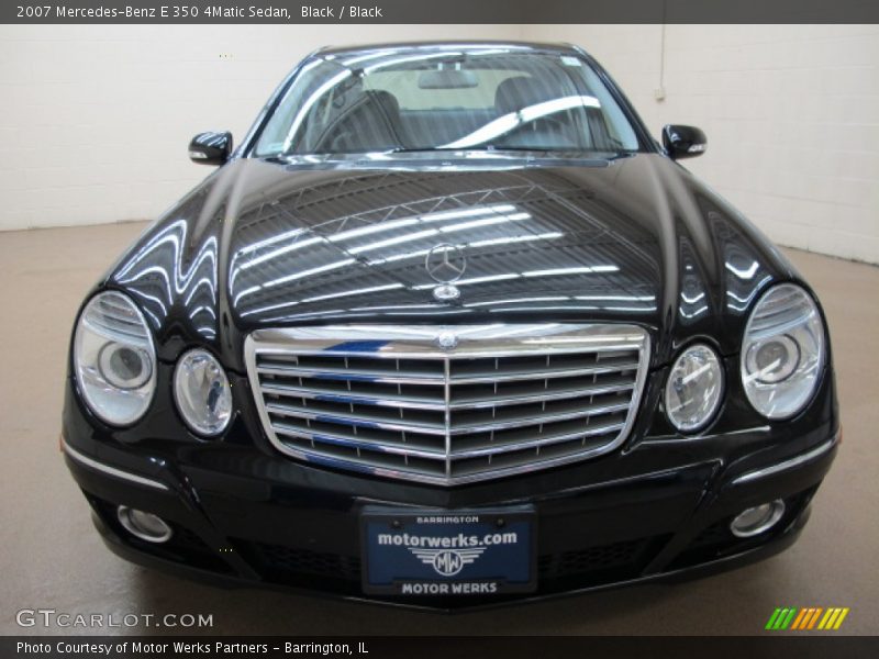 Black / Black 2007 Mercedes-Benz E 350 4Matic Sedan