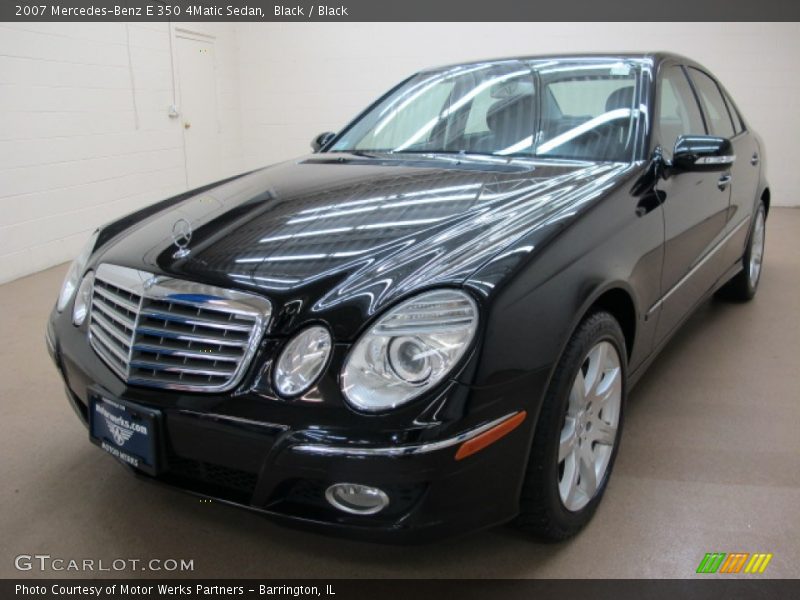 Black / Black 2007 Mercedes-Benz E 350 4Matic Sedan