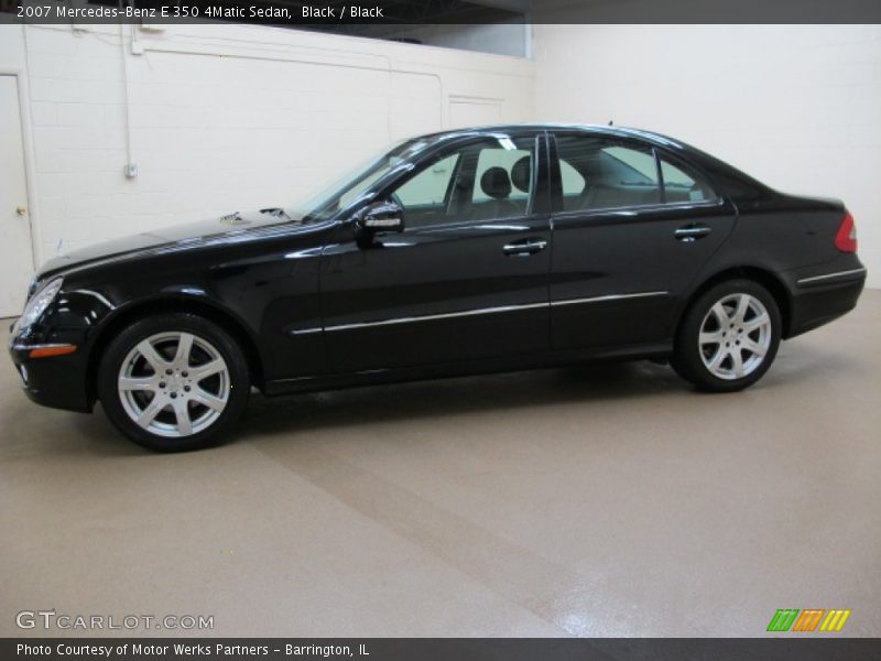 Black / Black 2007 Mercedes-Benz E 350 4Matic Sedan