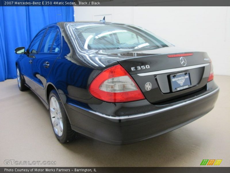 Black / Black 2007 Mercedes-Benz E 350 4Matic Sedan