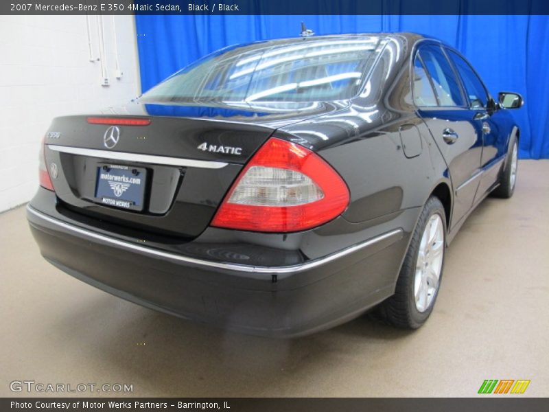 Black / Black 2007 Mercedes-Benz E 350 4Matic Sedan