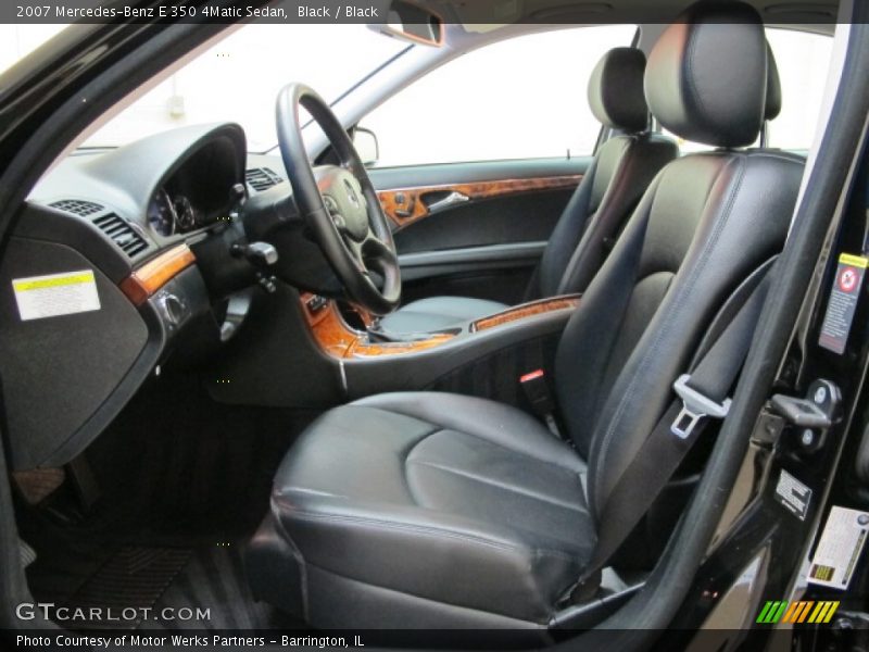 Black / Black 2007 Mercedes-Benz E 350 4Matic Sedan