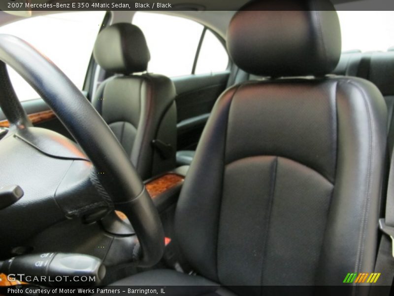 Black / Black 2007 Mercedes-Benz E 350 4Matic Sedan