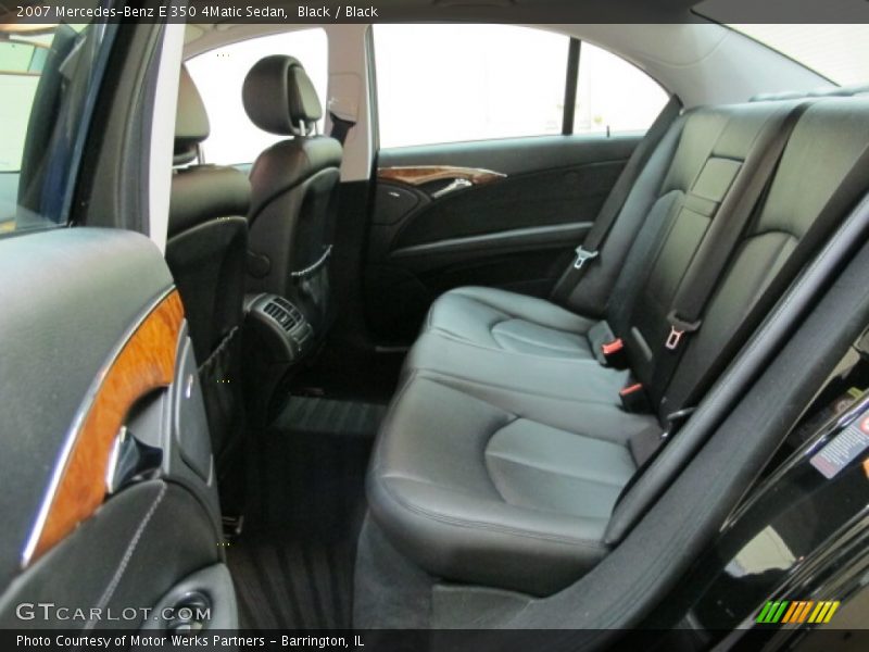 Black / Black 2007 Mercedes-Benz E 350 4Matic Sedan