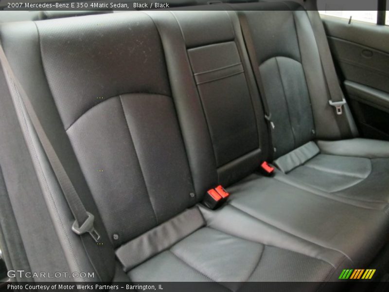 Black / Black 2007 Mercedes-Benz E 350 4Matic Sedan