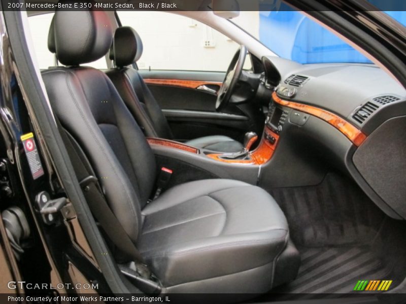 Black / Black 2007 Mercedes-Benz E 350 4Matic Sedan