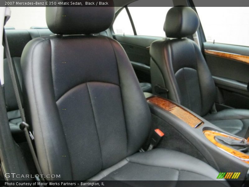Black / Black 2007 Mercedes-Benz E 350 4Matic Sedan