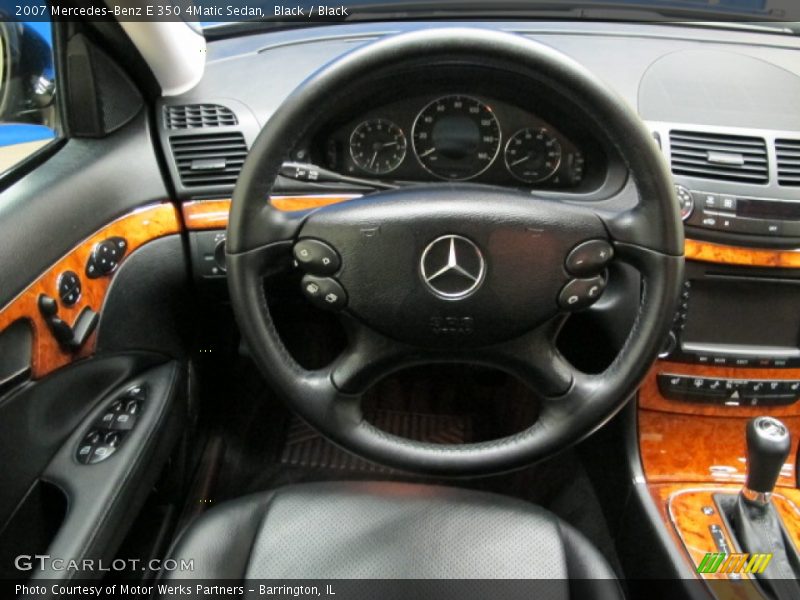 Black / Black 2007 Mercedes-Benz E 350 4Matic Sedan