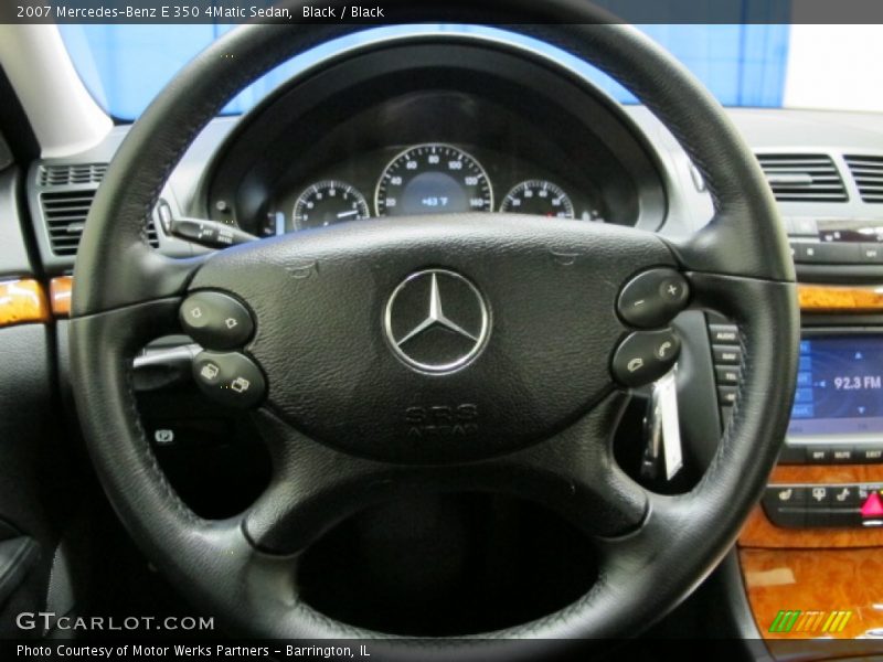 Black / Black 2007 Mercedes-Benz E 350 4Matic Sedan