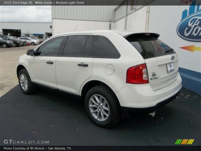 White Suede / Medium Light Stone 2013 Ford Edge SE