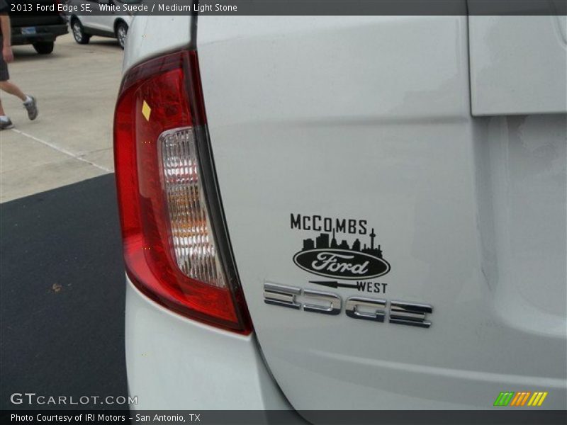 White Suede / Medium Light Stone 2013 Ford Edge SE