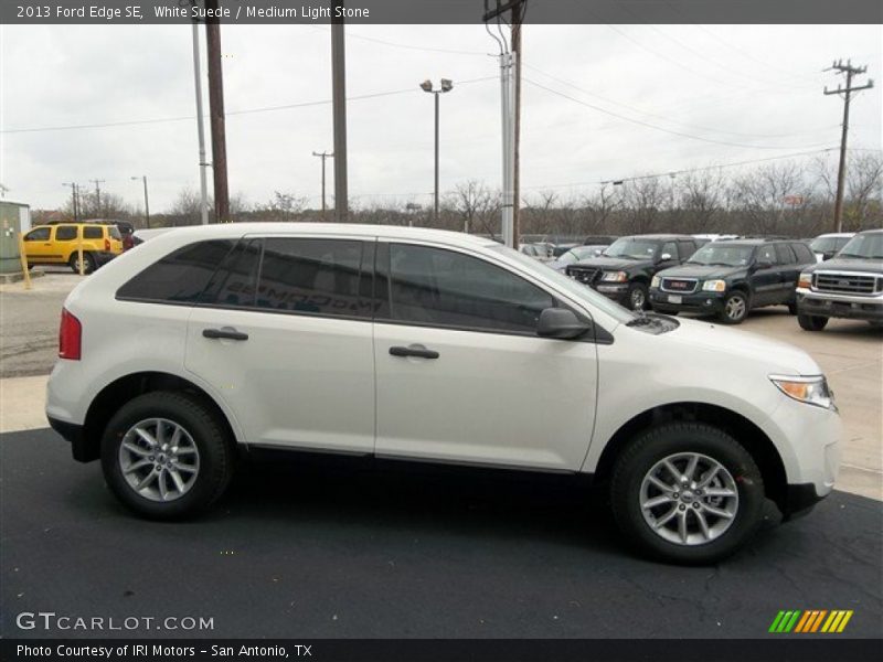 White Suede / Medium Light Stone 2013 Ford Edge SE