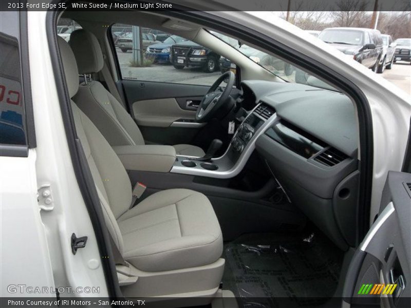 White Suede / Medium Light Stone 2013 Ford Edge SE