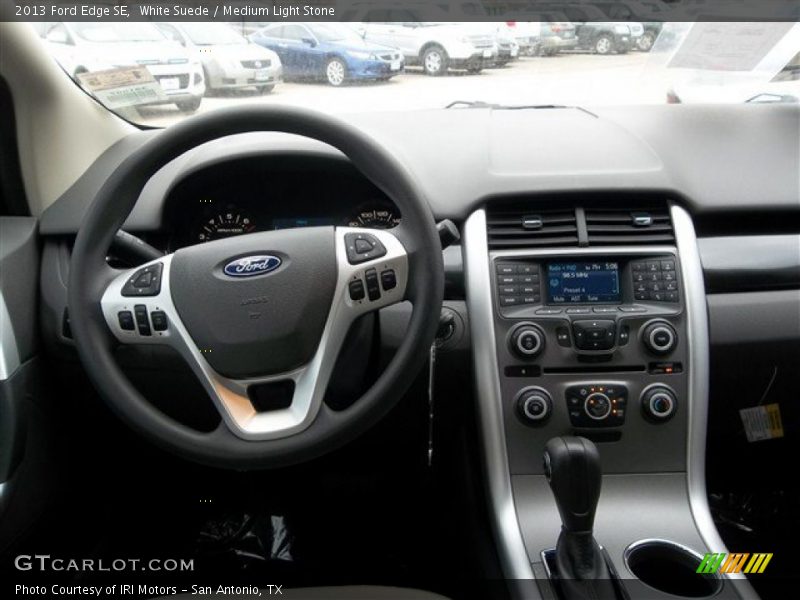 White Suede / Medium Light Stone 2013 Ford Edge SE