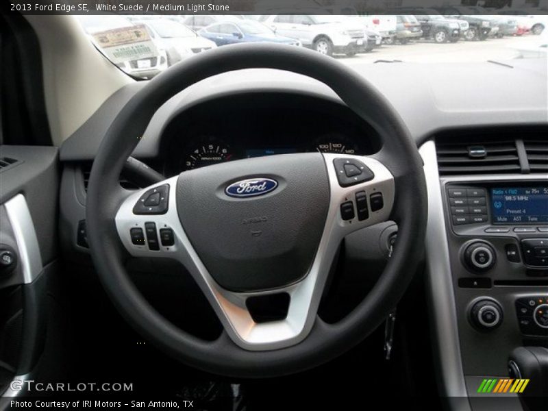 White Suede / Medium Light Stone 2013 Ford Edge SE