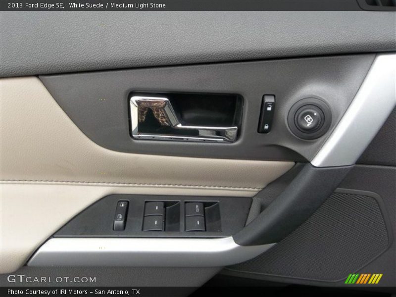 White Suede / Medium Light Stone 2013 Ford Edge SE