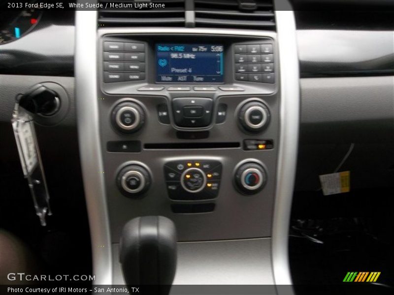 White Suede / Medium Light Stone 2013 Ford Edge SE