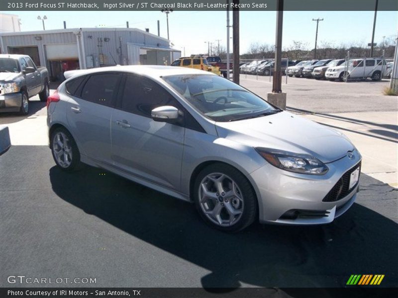 Ingot Silver / ST Charcoal Black Full-Leather Recaro Seats 2013 Ford Focus ST Hatchback