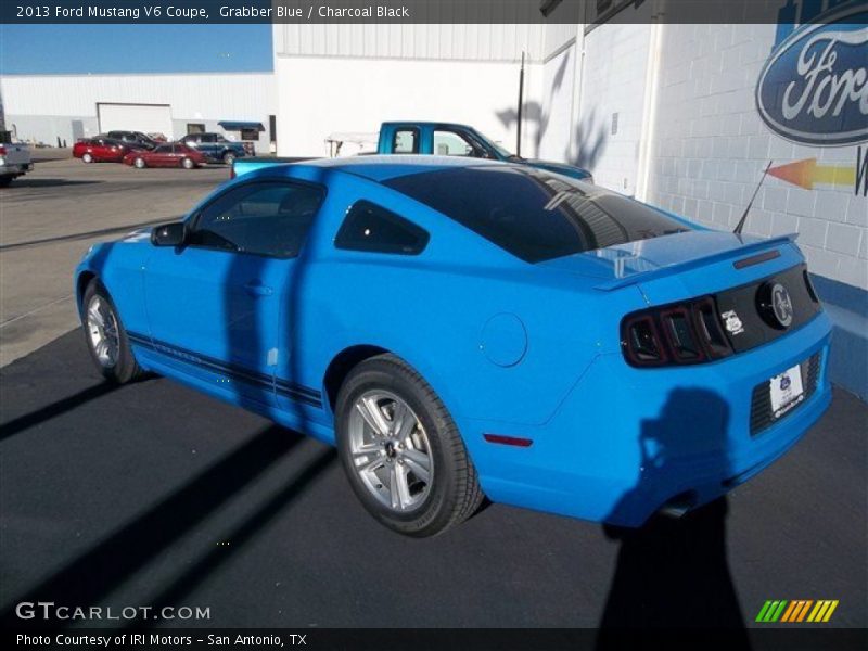 Grabber Blue / Charcoal Black 2013 Ford Mustang V6 Coupe