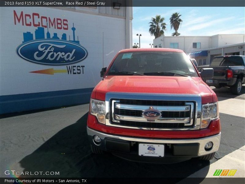 Race Red / Steel Gray 2013 Ford F150 XLT SuperCrew