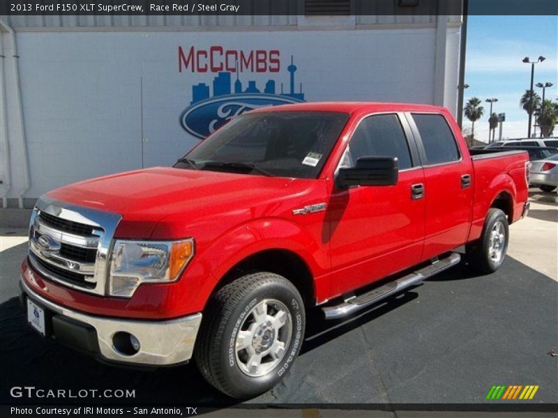 Race Red / Steel Gray 2013 Ford F150 XLT SuperCrew